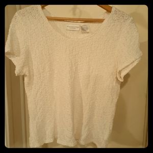 Women's worthington white tee
